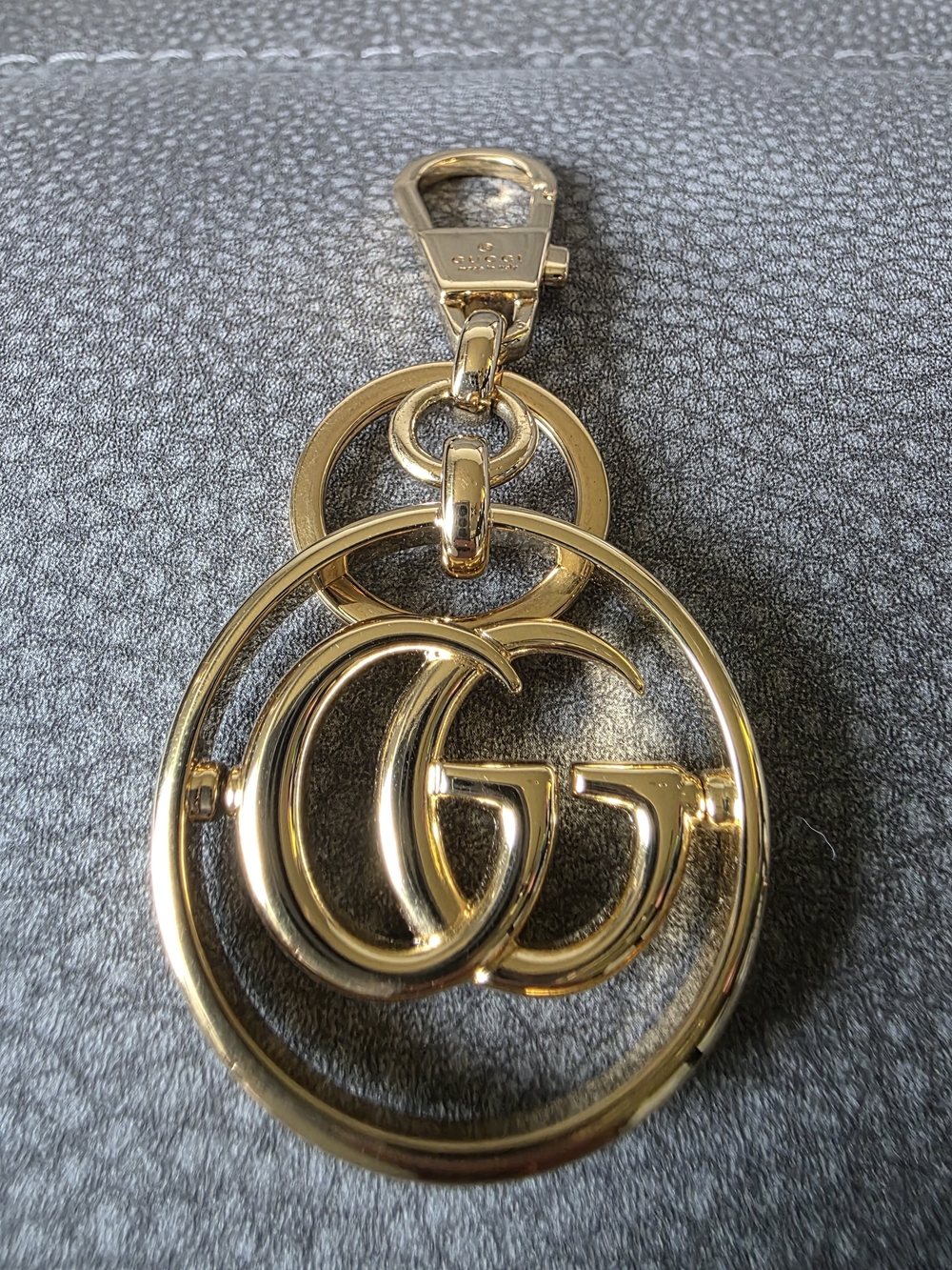Gucci Gold Double G Keychain Charm